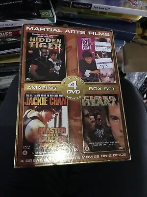 Martial Arts Collection 4 Dvd Set Jackie ChanBilly BlanksBruce Li. • £2