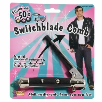 $19.50 • Buy Grease 50s Switch Blade Knife Flick Comb Rock Roll Teddy Boy Costume Accessory