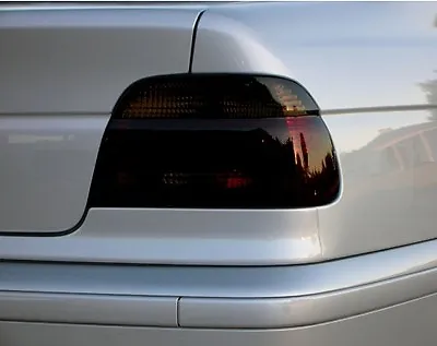 FOR 97-03 BMW 5-SERIES E39 528i 540i M5 TAIL LIGHT PRECUT SMOKE TINT OVERLAYS • $16.95