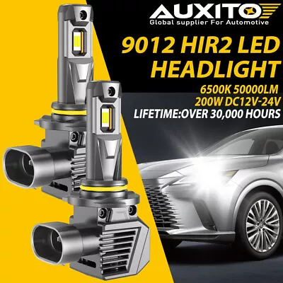 AUXITO 9012 HIR2 LED Headlight Kit Bulb High Low Beam White 48000LM Super Bright • $32.99