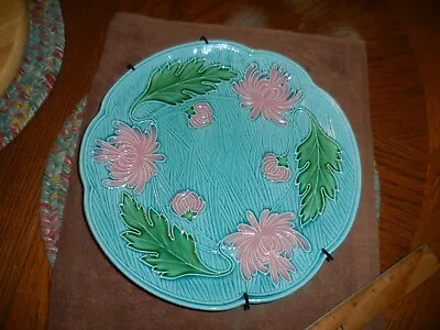 SMF/Majolica 1977 Platter : Pink Chrysanthemum Design • $19.99