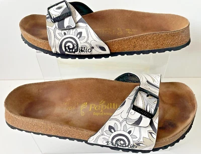 £30 • Buy Papillio Birkenstock Sandals / Mules Size 7.5 Womens White / Black Superb