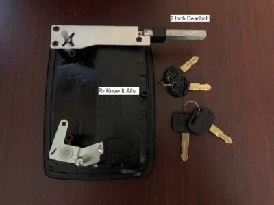 $125 • Buy TriMark RV Door Lock, Exterior Only, 17220-07 Comes With Keys (2 Inch Deadbolt)