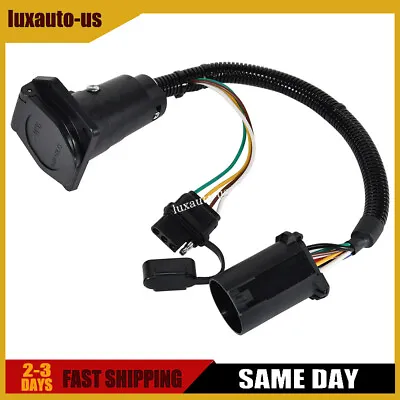 7 Way Blade Wiring Harness Adapter Trailer Hitch For Ford F-150 F-250 F-350 F450 • $34.99