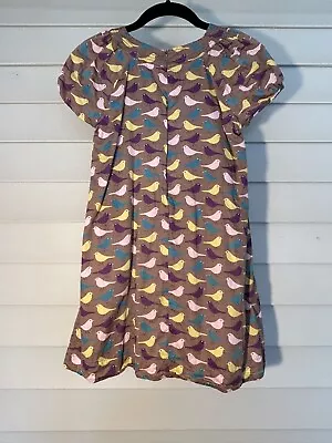 Mini Boden Girls 9-10 Brown Bird Dress • $12