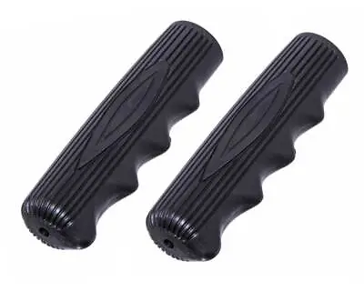 Absolute Genuine Vintage Lowrider 115mm Long Bicycle Grips In All Black. • $10.40