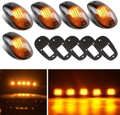 Amber Cab Roof Parking Marker Clearance Lights 5 Piece Kit For Chevy GMC Truck • $38.99