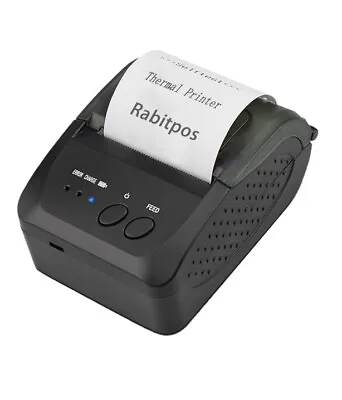 Bluetooth Receipt Printer 58mm Mini Portable Personal Printer + 5 Reciept Paper • $36.89