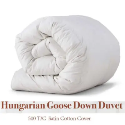 100% Hotel Quality Hungarian Goose Down Duvet Luxury Warm Winter All Tog Quilt • £200