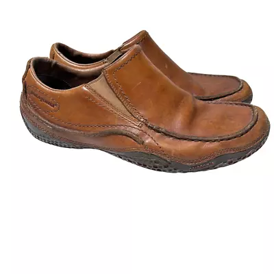 Patagonia Skywalk Cognac Cardon Brown Leather Loafers Mens 10 Driving Shoes • $34.95