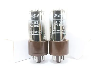 (Sweet Sound Edition) Platinum Match 1 Pair GEC L63 Tubes 6J5 Half Of 6sn7 • $130.66