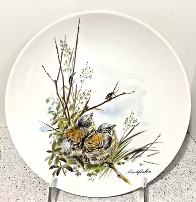 Vintage Kaiser W Germany Fine Porcelain Nature Bird Decor Plate Buchfinken Finch • $29.25