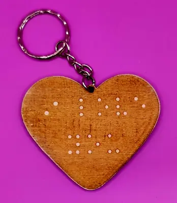 I Love You Braille Keyring Blind Person Gift • £4.20