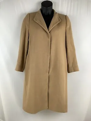 $84.90 • Buy Vintage Jacobson's 100% Camel Hair Trench Coat Overcoat Large Women's 