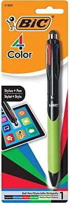 BIC 4-Color Grip Stylus Ball Pen Medium Point (1.0mm) Assorted Inks 1-Count ( • $21.99