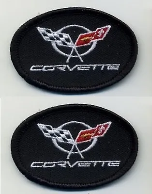 Corvette Race Team Patch Series: C-5 Iron-on Vette Embroidered 2-patch Set • $12.99