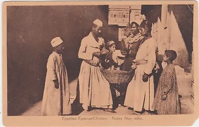 Egypt Vintage Postcard Egyptian Types And Scenes Native Nut Seller No103N9   B • £1