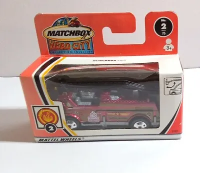 Matchbox Hero City #2 - Bucket Fire Truck - Factory Sealed • $5.68