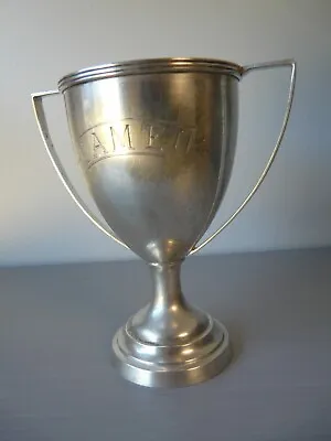 Vintage Sterling Silver Loving Cup Trophy Engraved CAMEO • $159