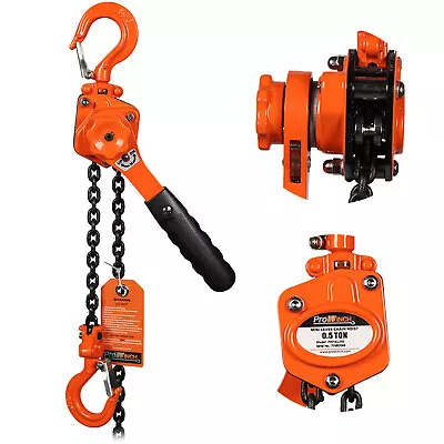 Prowinch 1/2 Ton Mini Lever Chain Hoist 5 Ft. G80 Chain • $115.82