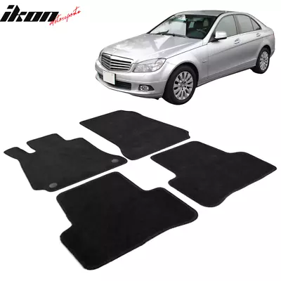 Fits 08-11 Benz W204 C-Class Sedan OE Factory Fitment Nylon Floor Mats Black • $49.99