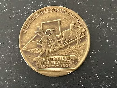 International Harvester IH Tractor Coin Medal McCormick Deering Advertising • $5