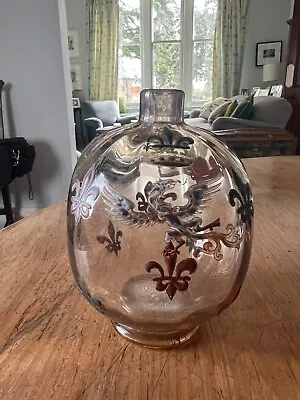 Emille Galle Scent Bottle - Brown/red Colours - Dragon Type Markings • £50