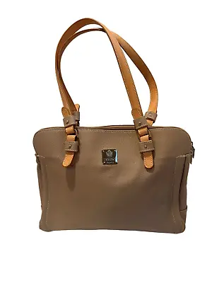 I Medici Firenze Italian Leather Bag Purse Shoulder Bag Made In Italy Taupe • $52