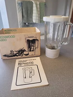 Kenwood Chef A990 Glass Liquidiser White Fully Restored/Tested • £39