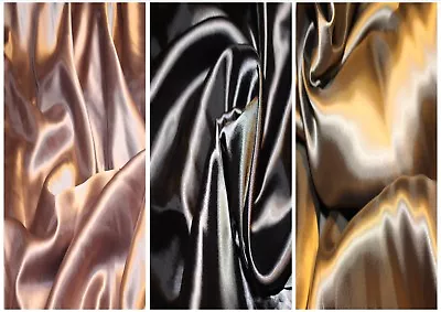 £0.99 • Buy Satin Viscose Twill Dress Fabric Slightly Heavier  145cm Or 57 Inch Wide