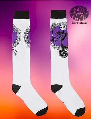 New The Nightmare Before Christmas Jack Skellington Disney Knee High Socks   • $12.95