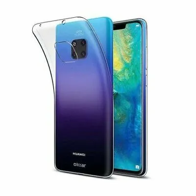 Ultra Thin Soft Slim Crystal Clear Case Cover Huawei Mate 20 Pro 10 9 P20 P30 • $10.49