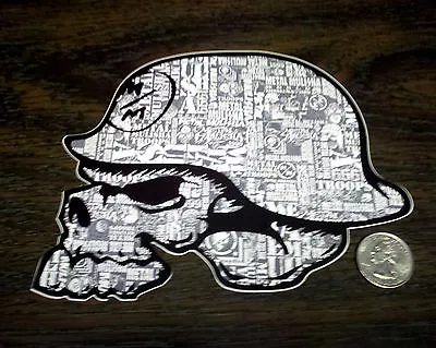 METAL MULISHA 6  Helmet Sticker Gray Car Window Decal Motocross MX SX  • $6