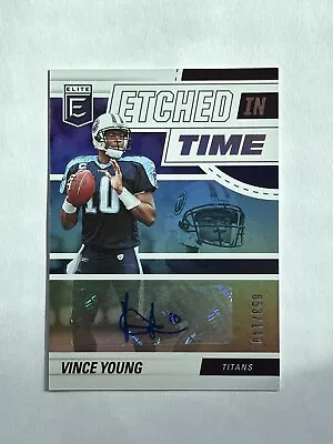 2022 Donruss Elite Vince Young Etched In Time Auto /149 #ET-VY • $6.99