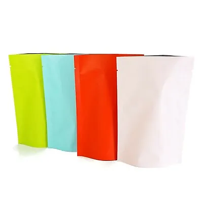 100 Heat Sealable Open Top Stand Up Single-Use Pouch For Food Packaging Bags • $35.99