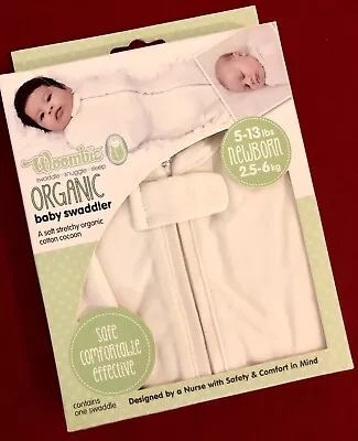 $21.95 • Buy NIB *WOOMBIE* ORGANIC Cotton Swaddler Sleep Sack NEWBORN 5-13 Lbs Award Winning 