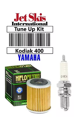 For Yamaha Kodiak 400 YFM400 FW Tune Up Kit NGK Spark Plug D8EA Oil Filter • $14.49