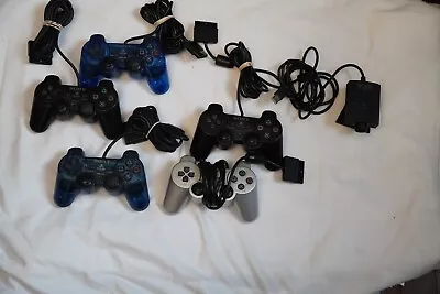 PS2 Controller Lot 5x Play Station 2 Controllers 1x Eye Toy - Untested • $0.99