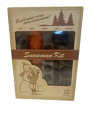 Vintage Wembley 12-Piece Build Your Very Own Snowman Kit Old Stock New • $24.99