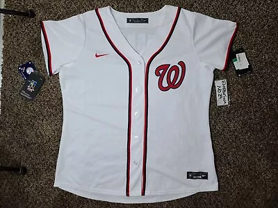 Nike MLB Trea Turner #7 Washington Nationals Baseball Jersey White T773 Sz XL • $39.99