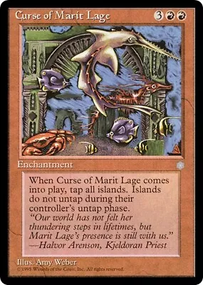 CURSE OF MARIT LAGE Mtg EX/NM Ice Age 1 Rare • $1.99