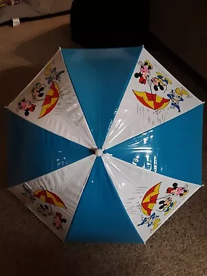 Walt Disney Company Mickey Minnie Mouse Donald Duck Childrens Kids Umbrella • $19.99