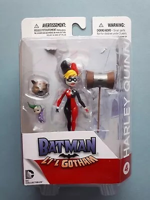 DC Lil Gotham Harley Quinn Mini Action Figure 2014 - COMPLETE But OPENED • £10