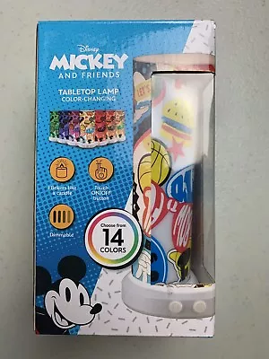 Disney Mickey Friends Tabletop Lamp Color Change Night Light USB Power Preowned • $21