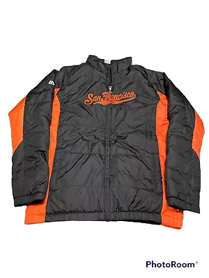 Vintage Majestic Authentic MLB San Francisco Giants Dugout Jacket Youth Sz Large • $49.99