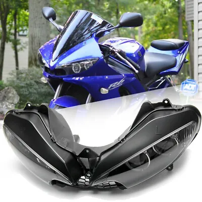 Headlight Assembly For Yamaha YZF R6 2003 2004 2005 YZF R6S 2006 2007 2008 2009 • $83.55