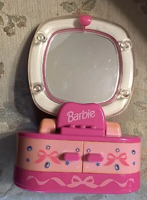 Barbie Furniture Vanity Dresser Pink • $14.99