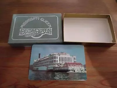 Delta Queen Steamboat Company Playing Cards Grey Sealed Free Shipping • $10