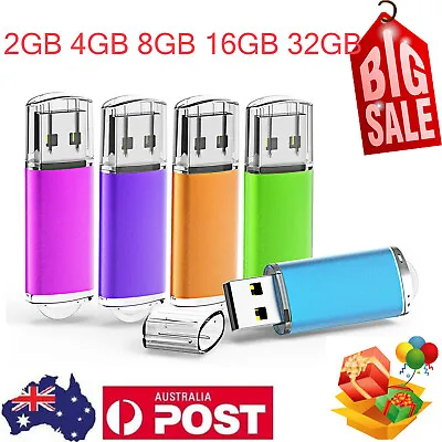 5Pack USB 2.0 Flash Thumb Drives Memory Stick 2G 4G 8G 16G 32G Pen Storage Stick • $25.37