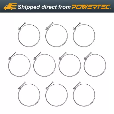 POWERTEC 70218-P2 6 Inch Double Wire Hose Clamp 10 PK • $22.99